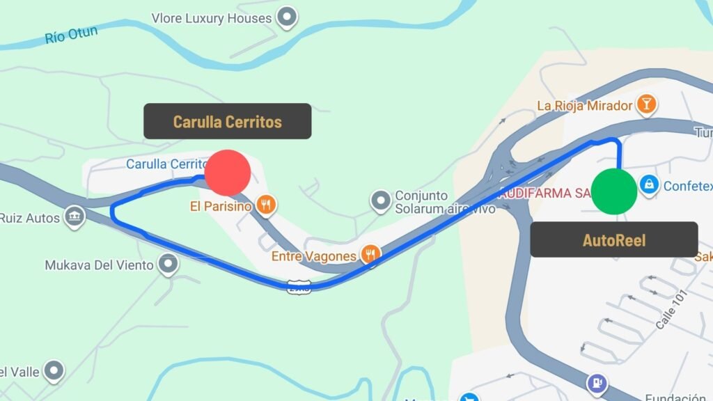 Mapa AutoReel Pereira
